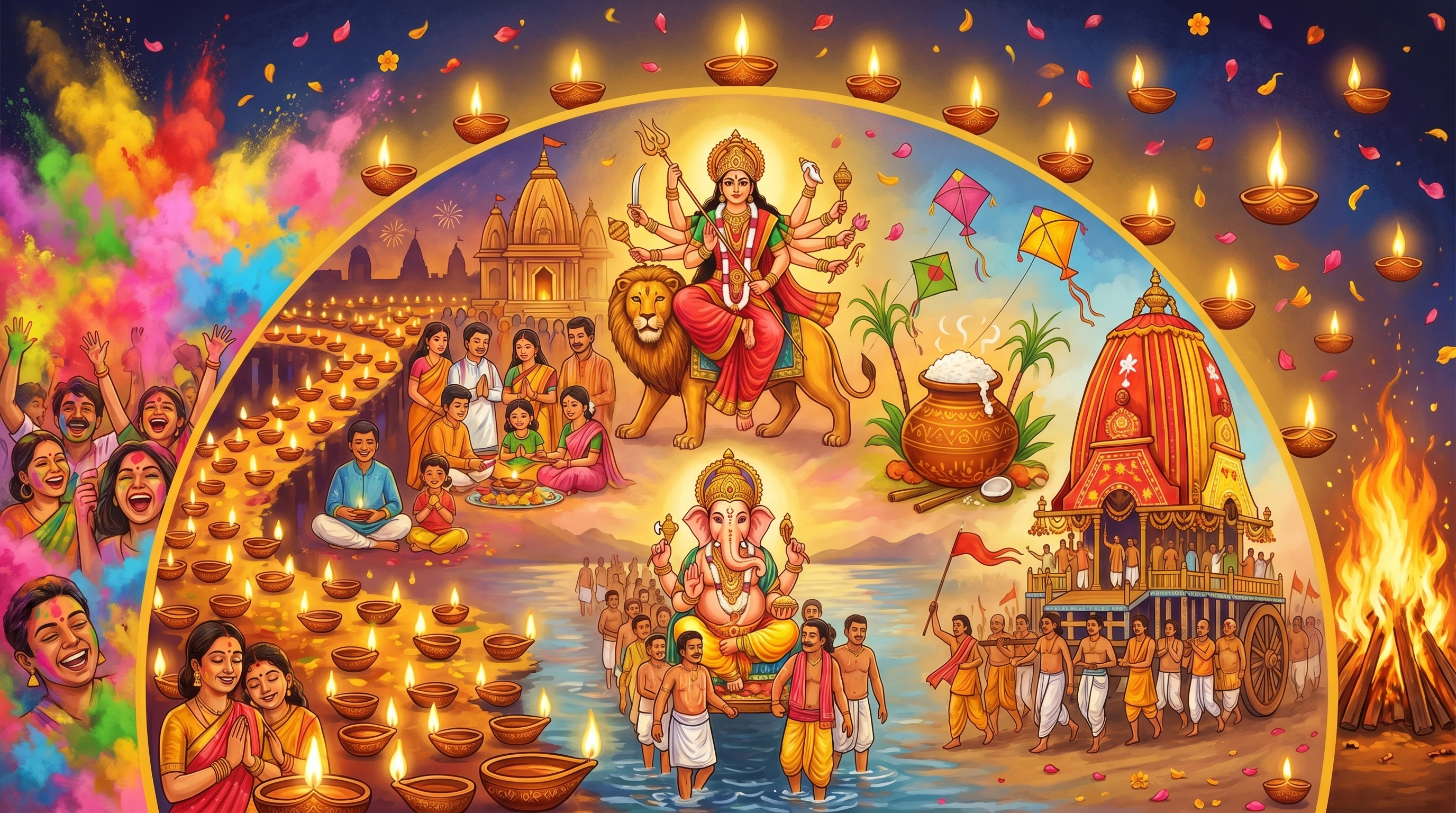 Hindu Festivals & Ceremonies — 14 Festivals of the Hindu Year